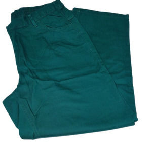 WOMAN Within green 5-pocket classic fit denim pants elastic back, 20W, nwot